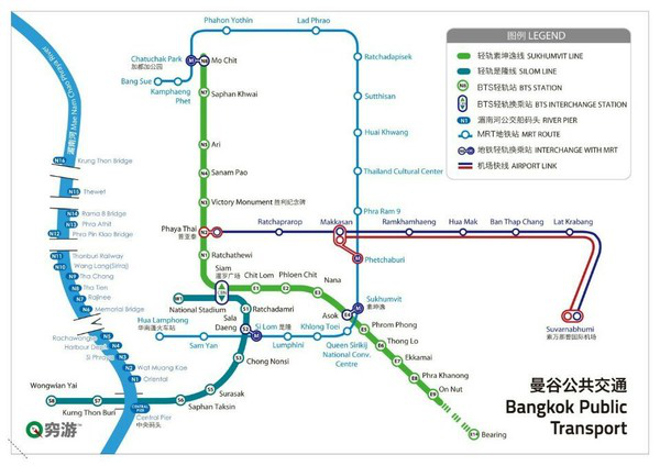泰国最新地铁交通图，现代都市脉络的生动展现与便捷出行参考