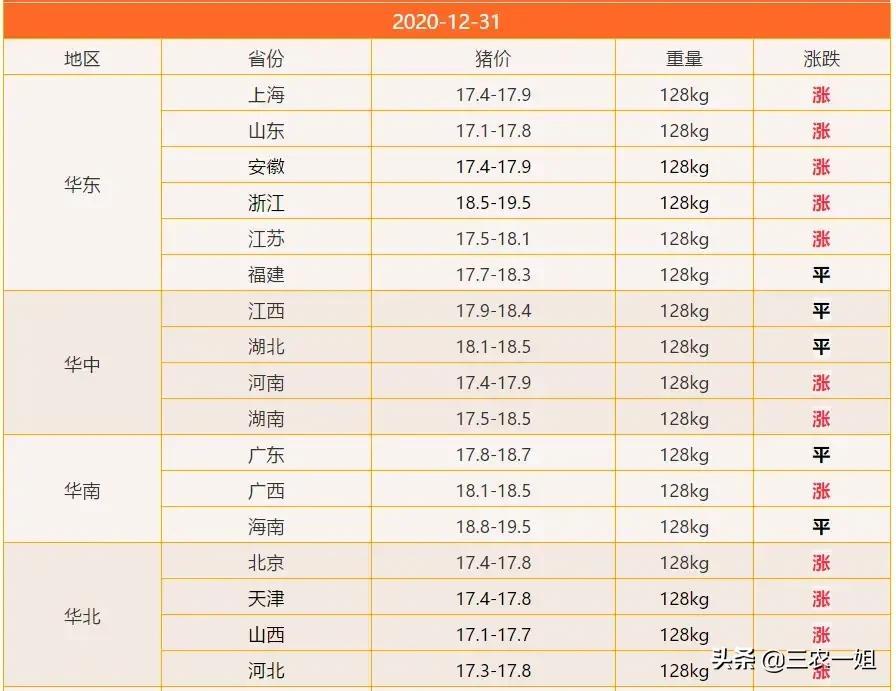 全国最新猪价概览，明日全国猪价动态更新